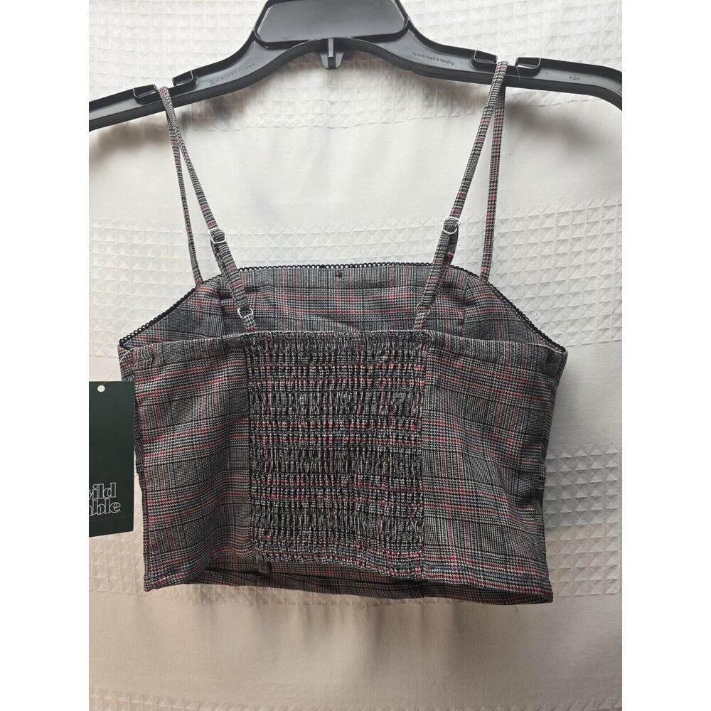 Wild Fable Halter Crop Top Size XS Womens Plaid Y2K spaghetti Strap - Picture 6 of 8